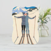 Einladung zur Vintagen Art Deco Liebe (Stehend Vorderseite)