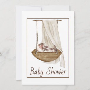 Einladung zur Vintagen Babydusche