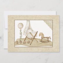 Einladung zur Vintagen Babydusche