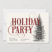 Einladung zur Vintagen Baum-Feier (Vorderseite)