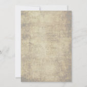 Einladung zur Vintagen Baumhochzeit (Rückseite)