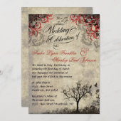 Einladung zur Vintagen Baumhochzeit (Vorne/Hinten)