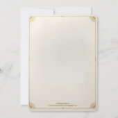 Einladung zur Vintagen Blumenbannerausbildungsvera (Rückseite)