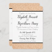 Einladung zur Vintagen Blumenhochzeit (Vorne/Hinten)