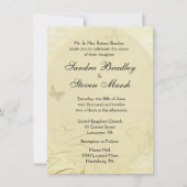 Einladung zur Vintagen Butterfly-Hochzeit (Vorderseite)