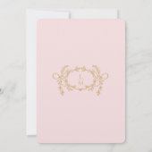 Einladung zur Vintagen französischen Swag Monogram (Rückseite)