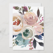 Einladung zur Vintagen Gartenhochzeit (Rückseite)