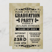 Einladung zur Vintagen Graduiertengruppe (Vorne/Hinten)