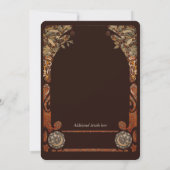 Einladung zur Vintagen Herbstmondhochzeit (Rückseite)