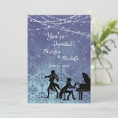 Einladung zur Vintagen Hochzeit (Stehend Vorderseite)