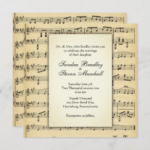 Einladung zur Vintagen Hochzeit