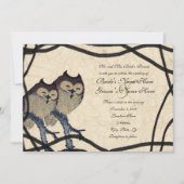 Einladung zur Vintagen japanischen Hochzeit (Vorderseite)