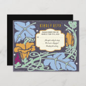 Einladung zur Vintagen jüdischen Hochzeit (Vorne/Hinten)