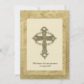 Einladung zur Vintagen katholischen Kreuzverheirat (Rückseite)