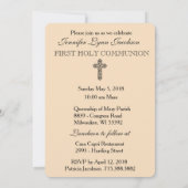 Einladung zur Vintagen Kommunion (Rückseite)