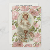 Einladung zur Vintagen Kommunion (Vorne/Hinten)