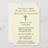 Einladung zur Vintagen Kommunion (Rückseite)