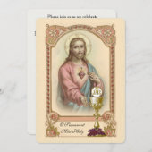 Einladung zur Vintagen Kommunion (Vorne/Hinten)