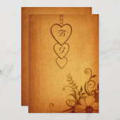 Einladung zur Vintagen Komposition (Vorne/Hinten)