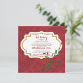 Einladung zur Vintagen Label-Feier (Stehend Vorderseite)