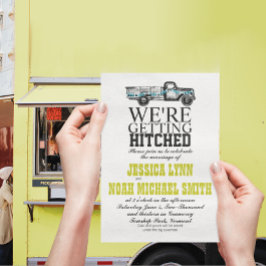 Einladung zur Vintagen Lkw-Hochzeit