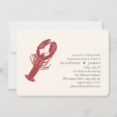 Einladung zur Vintagen Lobster-Bake-Engagement-Par (Vorderseite)