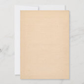 Einladung zur Vintagen Rahmenhochzeit (Rückseite)