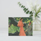 Einladung zur Vintagen romantischen Hochzeit (Stehend Vorderseite)