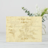 Einladung zur Vintagen Rufkarte (Stehend Vorderseite)