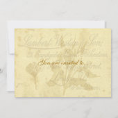 Einladung zur Vintagen Rufkarte (Rückseite)