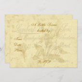 Einladung zur Vintagen Rufkarte (Vorne/Hinten)