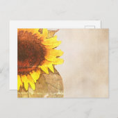 Einladung zur Vintagen Schlichten Weißtexturhochze (Vorne/Hinten)