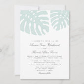 Einladung zur Vintagen Tropenhochzeit (Vorderseite)