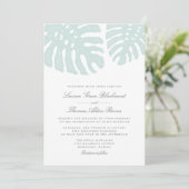 Einladung zur Vintagen Tropenhochzeit (Stehend Vorderseite)