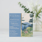 Einladung zur Vintagen Waldhochzeit (Stehend Vorderseite)