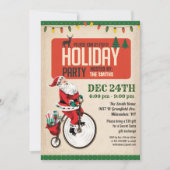 Einladung zur Vintagen Weihnachtsfeier (Vorderseite)