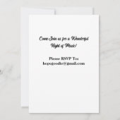 Einladung zur Violine-Erwägung (Rückseite)