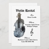 Einladung zur Violine-Erwägung (Vorne/Hinten)