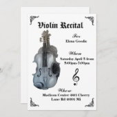 Einladung zur Violine-Erwägung (Vorne/Hinten)