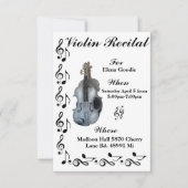 Einladung zur Violine-Erwägung (Vorderseite)