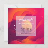 Einladung zur virtuellen Geburtstagspartei (Vorderseite)
