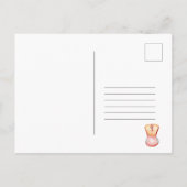 Einladung zur virtuellen Geburtstagspartei Postkarte (Rückseite)