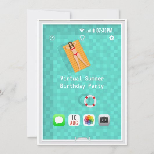 Einladung zur virtuellen Sommergeburt (Vorderseite)