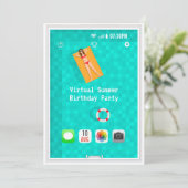 Einladung zur virtuellen Sommergeburt (Stehend Vorderseite)