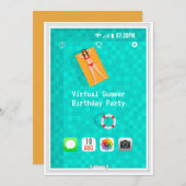 Einladung zur virtuellen Sommergeburt (Vorne/Hinten)