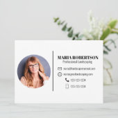 Einladung zur Visitenkarte (Stehend Vorderseite)