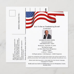 Einladung zur Wahlkampfspende Postkarte