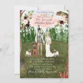 Einladung zur Waldhochzeit (Vorderseite)