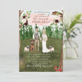 Einladung zur Waldhochzeit (Stehend Vorderseite)