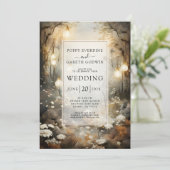 Einladung zur Waldhochzeit (Stehend Vorderseite)